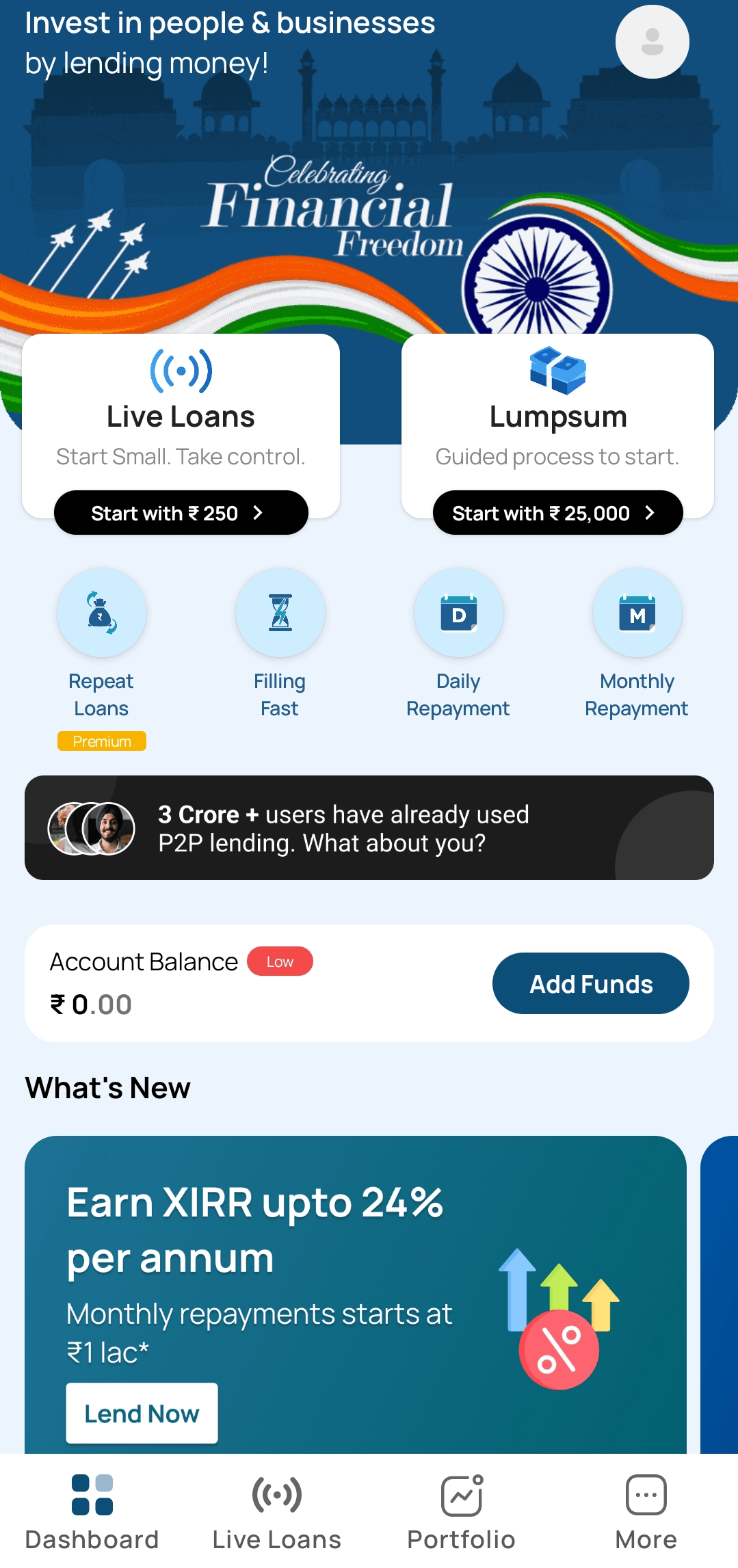 Dashboard Screenshot
